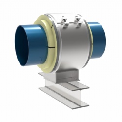 Cold-insulated sliding pipe support