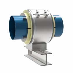 Axial limit cold insulation pipe support