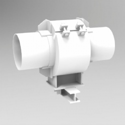 Axial limit thermal insulation pipe support