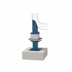 Thermal insulation support leg