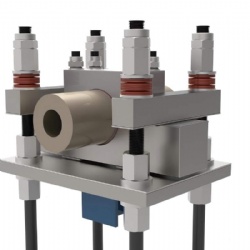 Vibration-damping pipe support